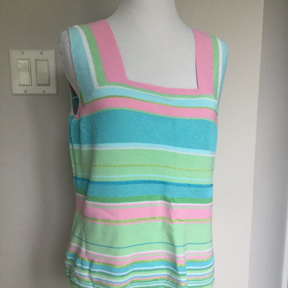 Sigrid Olsen Striped Tank Size L NWT
